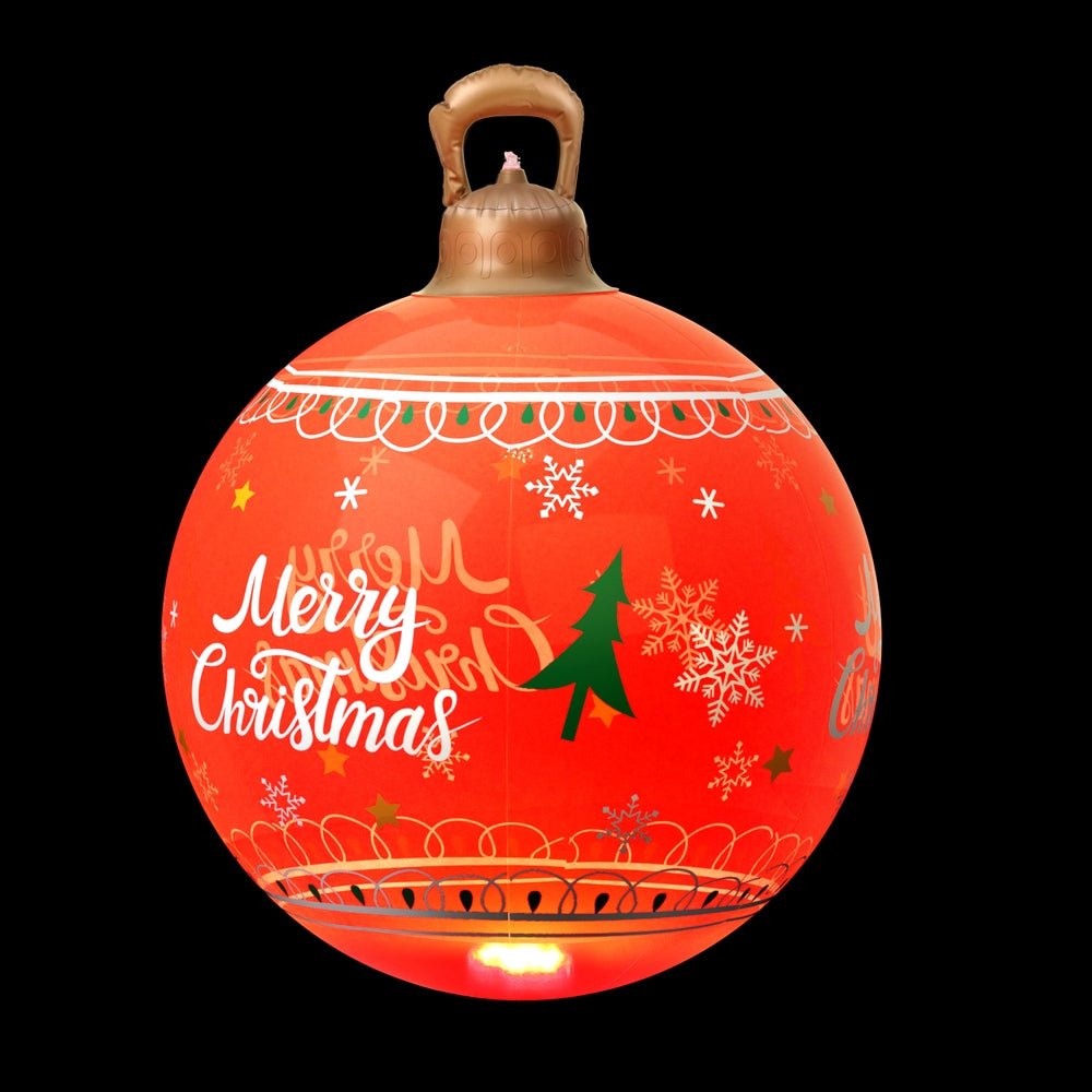 Christmas Inflatable Ball Led 60cm Decoration Giant Bauble Red - Occasions > Christmas > Christmas Decorations - Rivercity House & Home Co. (ABN 18 642 972 209) - Affordable Modern Furniture Australia