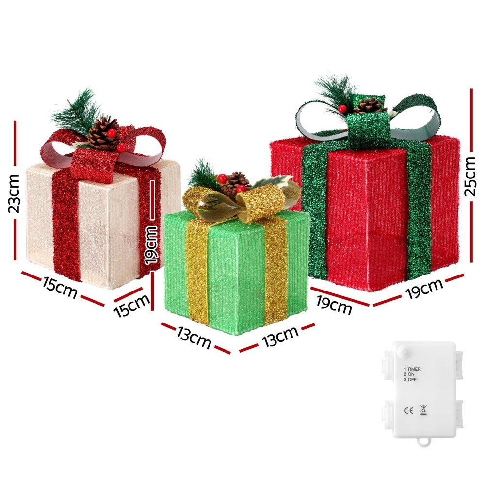 Christmas Lights 60 LED Fairy Light Gift Box 3pcs Decorations RGW - Occasions > Christmas - Rivercity House & Home Co. (ABN 18 642 972 209) - Affordable Modern Furniture Australia