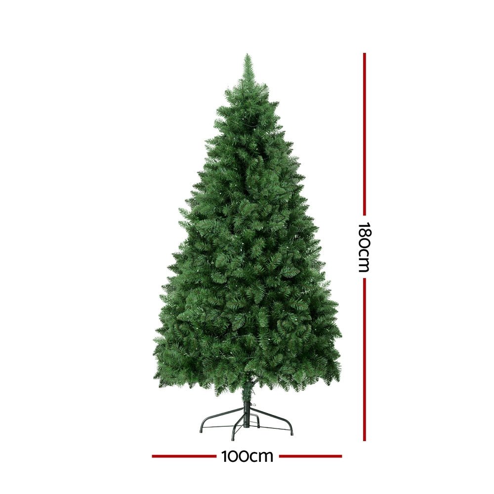 Christmas Tree 1.8m RGB Remote LED Tree Party Decoration 890 Tips - Occasions > Christmas > Christmas Trees - Rivercity House & Home Co. (ABN 18 642 972 209) - Affordable Modern Furniture Australia