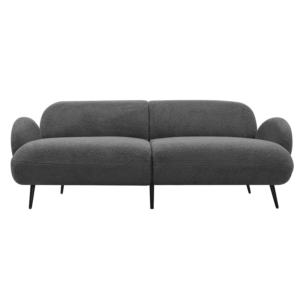 Cloud 3 - Seater Sofa with Sherpa Fleece Upholstery - Beige - Rivercity House & Home Co. (ABN 18 642 972 209) - Affordable Modern Furniture Australia