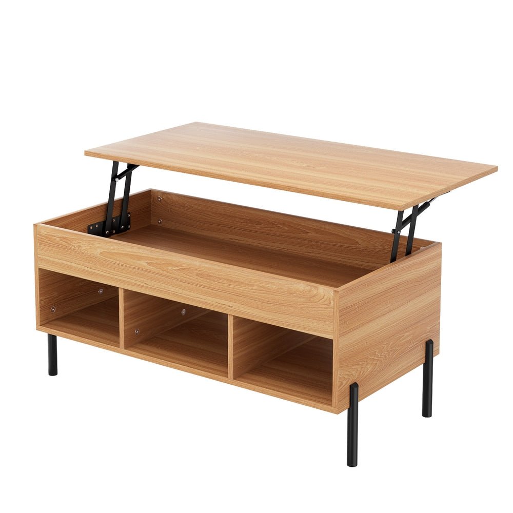 Coffee Table Lift - top Oak - Furniture > Living Room - Rivercity House & Home Co. (ABN 18 642 972 209) - Affordable Modern Furniture Australia