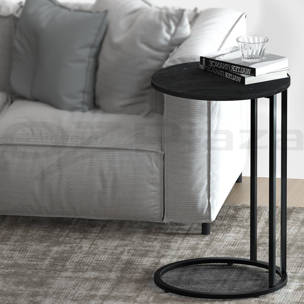 Coffee Table Side Table Round Black Martha - Furniture > Living Room > Coffee Tables - Rivercity House & Home Co. (ABN 18 642 972 209) - Affordable Modern Furniture Australia