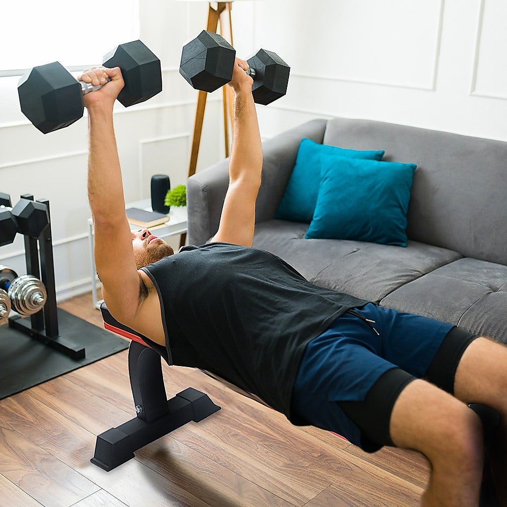 Commercial Flat Weight Lifting Bench - Rivercity House & Home Co. (ABN 18 642 972 209) - Affordable Modern Furniture Australia