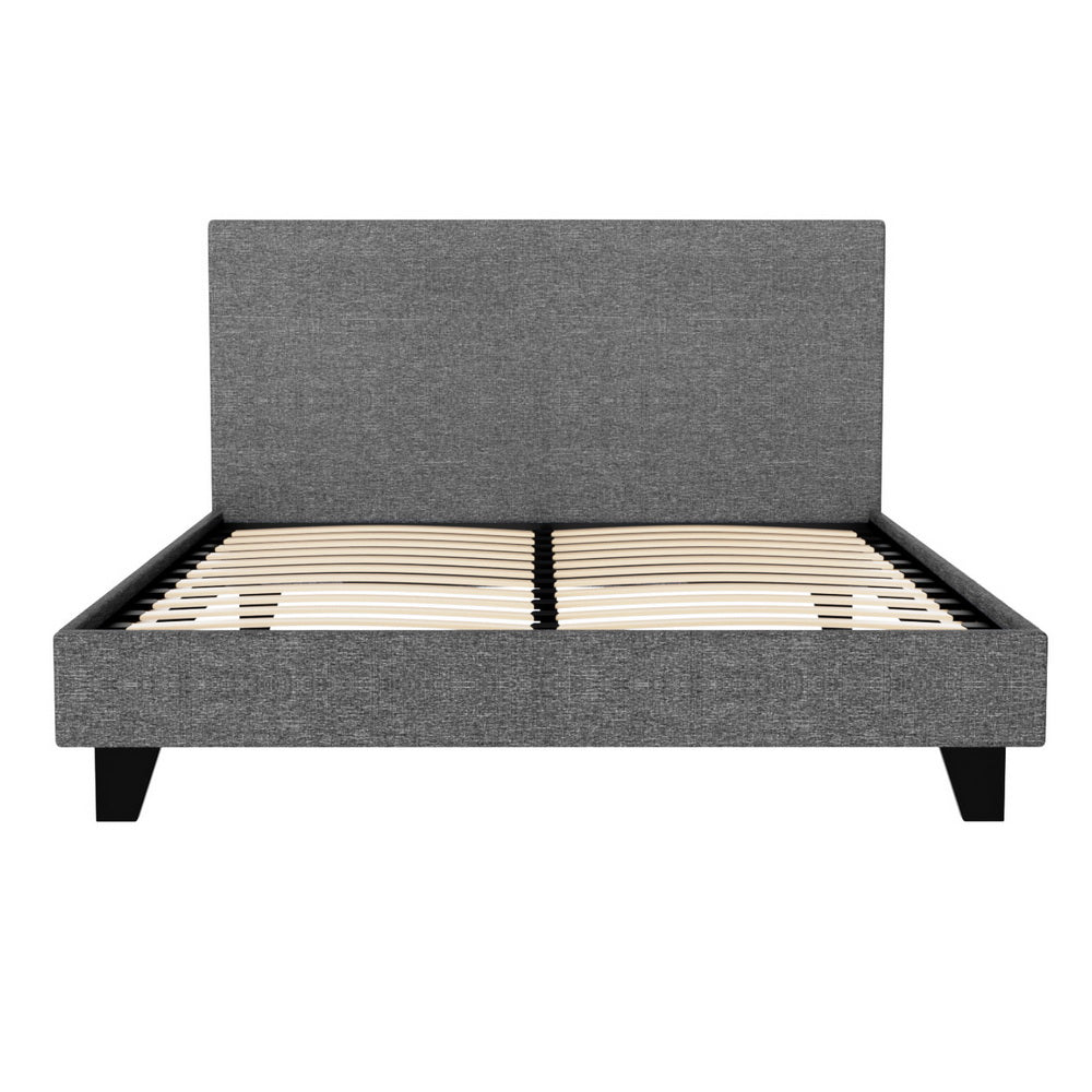Coogee Double Bed Frame Grey - Rivercity House & Home Co. (ABN 18 642 972 209) - Affordable Modern Furniture Australia