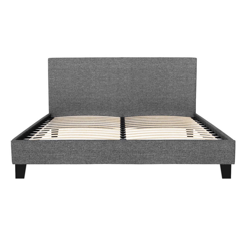 Coogee Queen Bed Frame Grey - Rivercity House & Home Co. (ABN 18 642 972 209) - Affordable Modern Furniture Australia