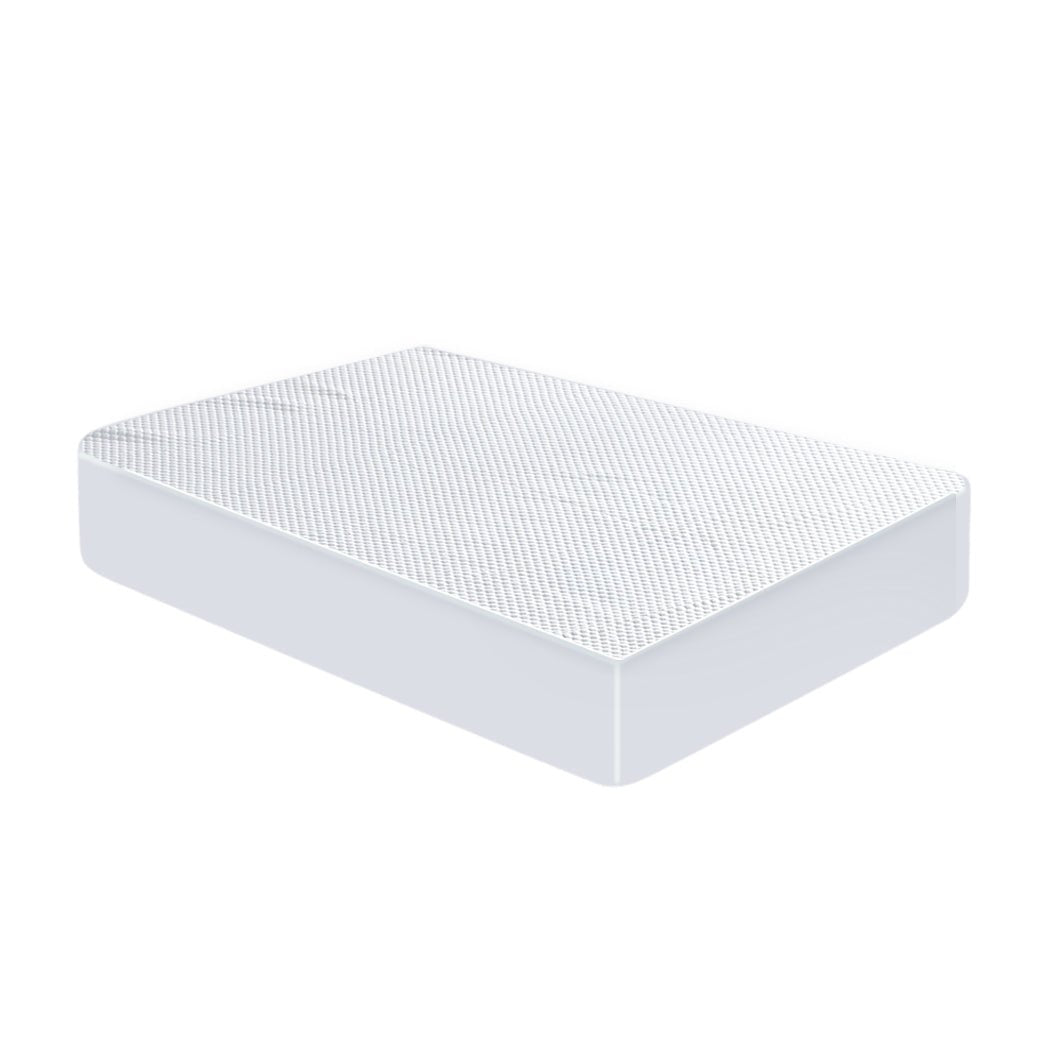 Cool Comfort Single Mattress Protector Topper with Waterproof PU Coating - White - Rivercity House & Home Co. (ABN 18 642 972 209) - Affordable Modern Furniture Australia