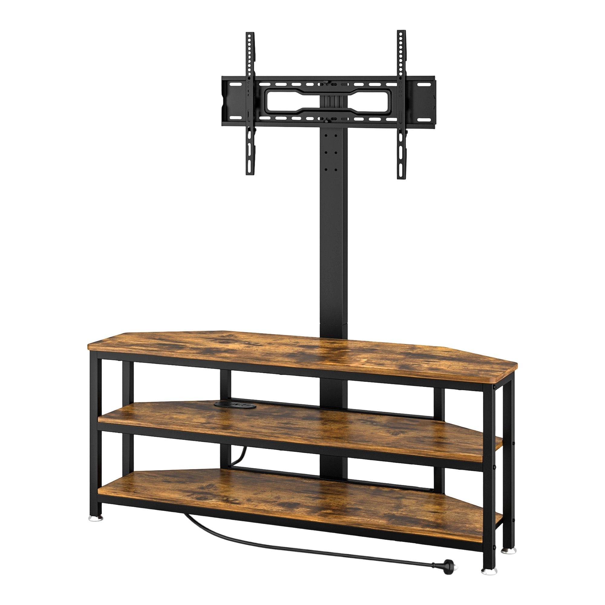 Corner TV Stand 32 - 70" w/ Mount LED Lights & Power Outlet Space Saving - Furniture > Living Room > TV Units - Rivercity House & Home Co. (ABN 18 642 972 209) - Affordable Modern Furniture Australia