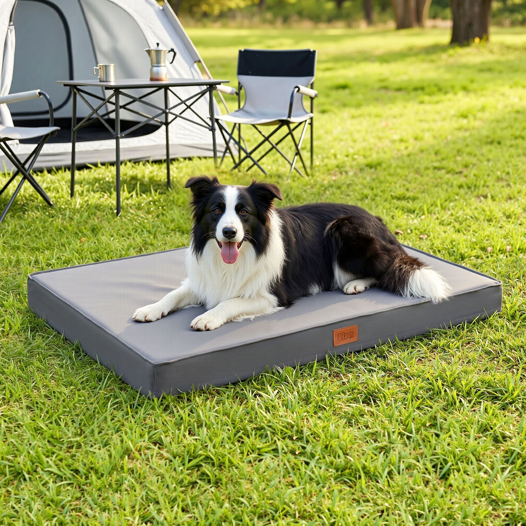 Dog Bed Large Water-resistant Egg Crate Foam Orthopedic Pet Mat Grey - Pet Care > Dog Supplies > Dog Beds - Rivercity House & Home Co. (ABN 18 642 972 209) - Affordable Modern Furniture Australia