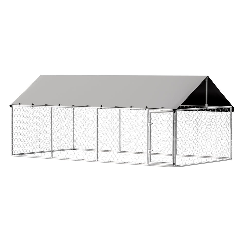 Dog Kennel Large House XL Pet Run Cage Puppy Outdoor Enclosure 2Mx4M - Pet Care > Dog Supplies > Dog Kennels - Rivercity House & Home Co. (ABN 18 642 972 209) - Affordable Modern Furniture Australia