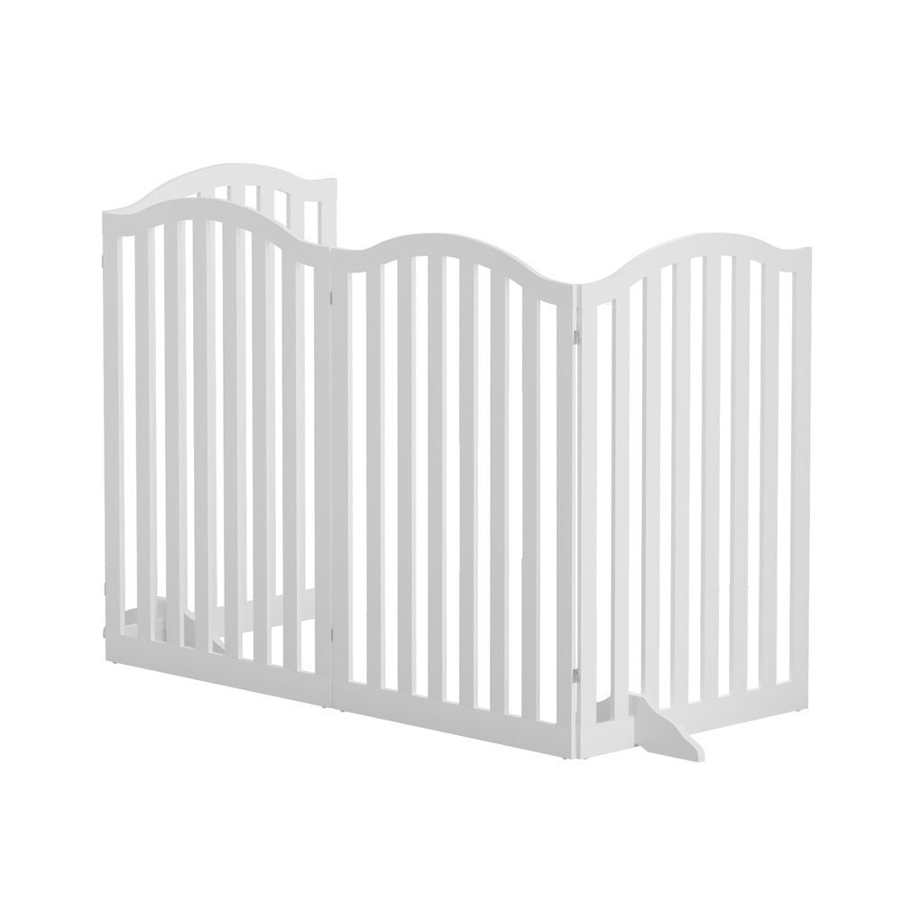 Dog Playpen Enclosure 4 Panel Pet Fence Wooden Play Pen - Pet Care > Dog Supplies - Rivercity House & Home Co. (ABN 18 642 972 209) - Affordable Modern Furniture Australia