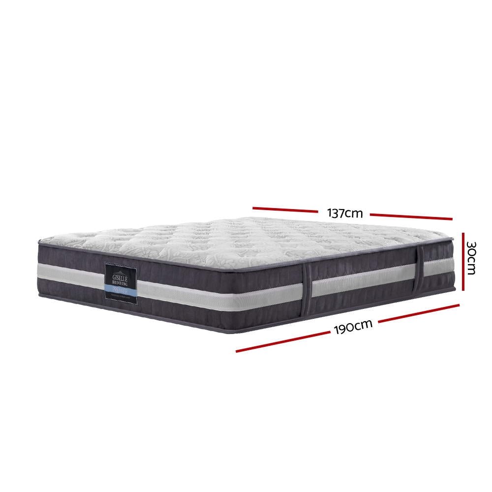 Double Size | Lotus Tight Top Pocket Spring Mattress (Medium Firm) - Rivercity House & Home Co. (ABN 18 642 972 209) - Affordable Modern Furniture Australia