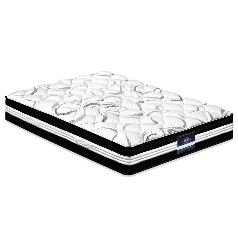 Double Size | Mykonos Euro Top Pocket Spring Mattress (Medium Firm) - Rivercity House & Home Co. (ABN 18 642 972 209) - Affordable Modern Furniture Australia