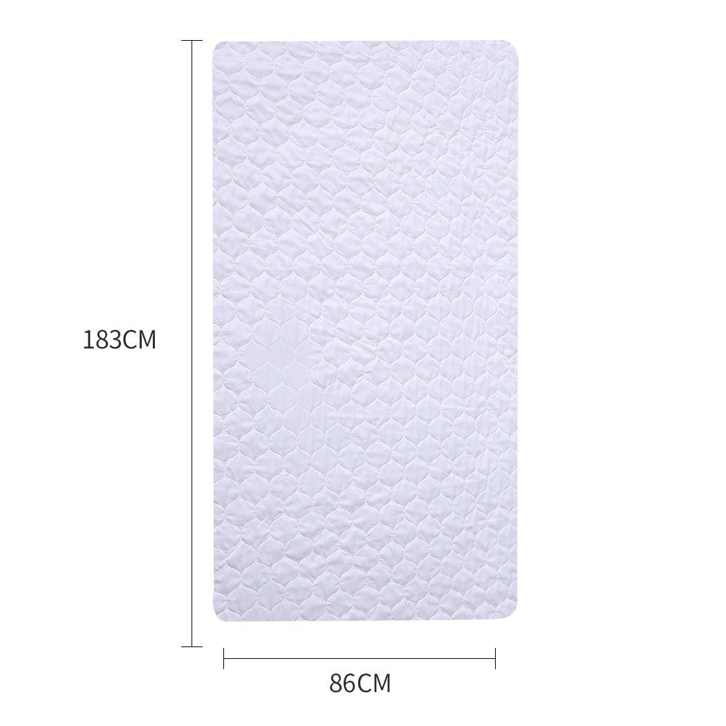 Dreamz 2x Waterproof King Bed Pads Protector - White - Rivercity House & Home Co. (ABN 18 642 972 209) - Affordable Modern Furniture Australia