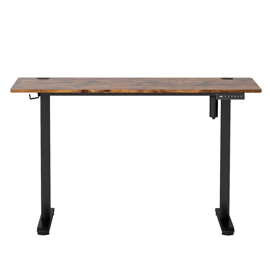 Electric Height Adjustable Standing Desk 120cm - Vintage Oak - Rivercity House & Home Co. (ABN 18 642 972 209) - Affordable Modern Furniture Australia