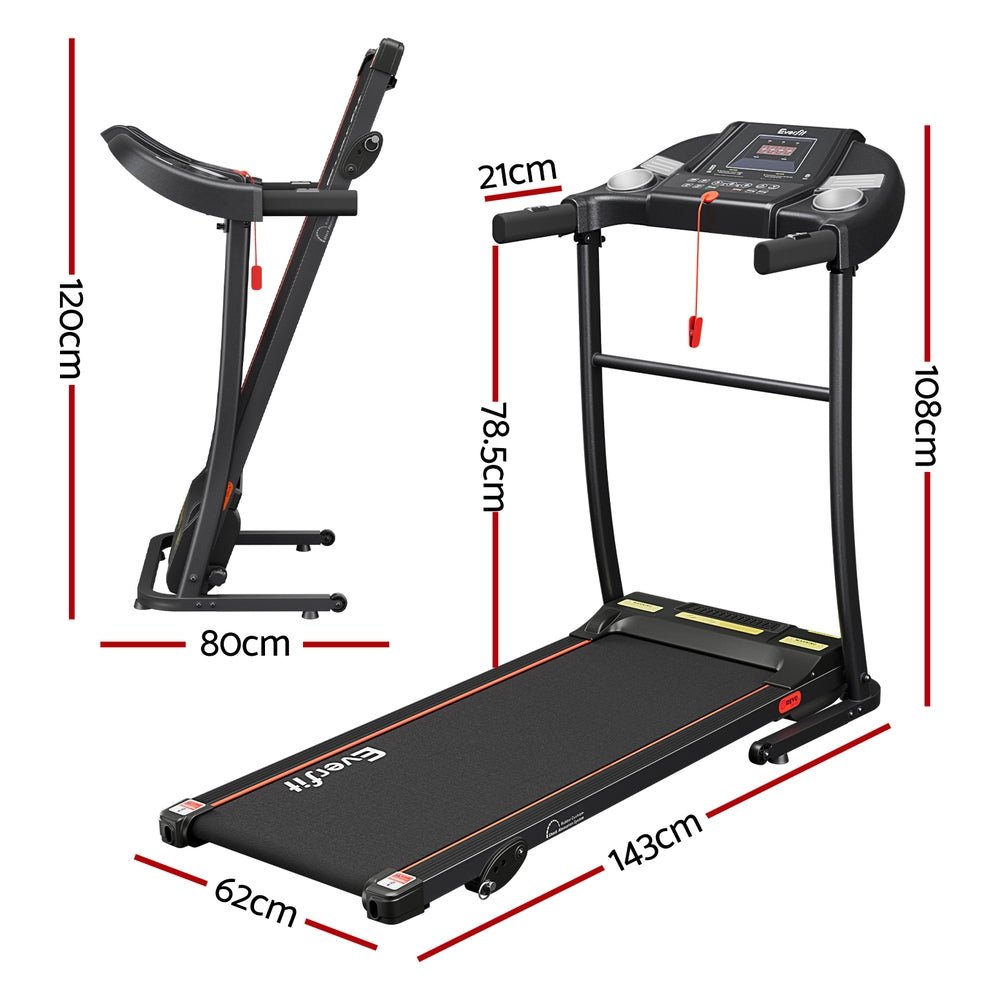 Electric Treadmill Incline Home Gym Exercise Machine Fitness 400mm - Rivercity House & Home Co. (ABN 18 642 972 209) - Affordable Modern Furniture Australia