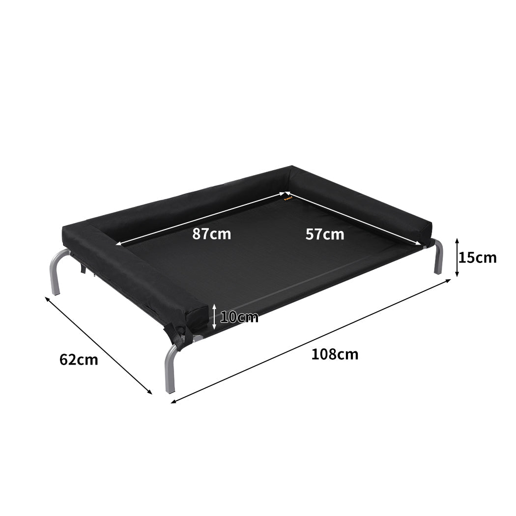 Elevated Large Pet Bed for Dog, Puppy, Cat - Black - Rivercity House & Home Co. (ABN 18 642 972 209) - Affordable Modern Furniture Australia