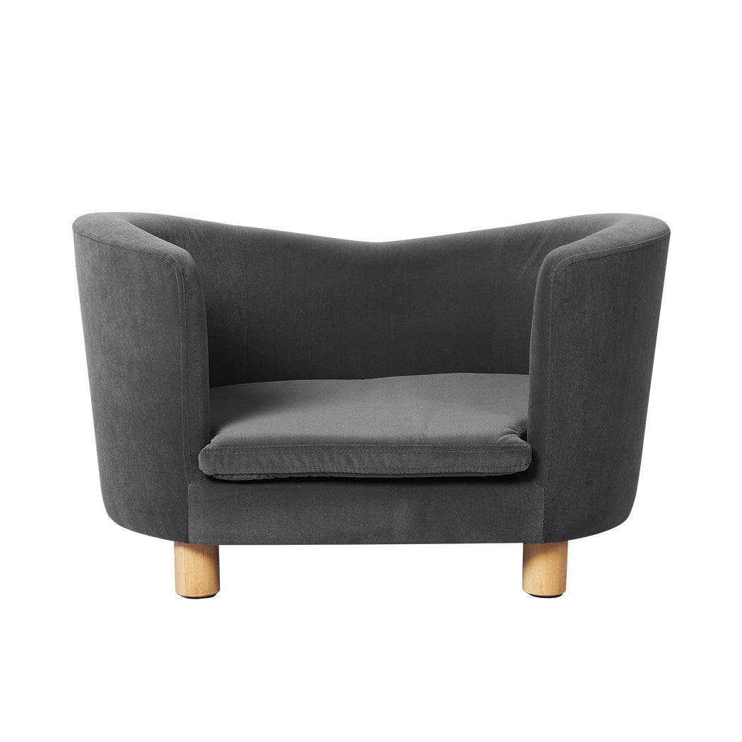 Elevated Luxury Pet Sofa with Anti - Slip Feet - Grey - Rivercity House & Home Co. (ABN 18 642 972 209) - Affordable Modern Furniture Australia