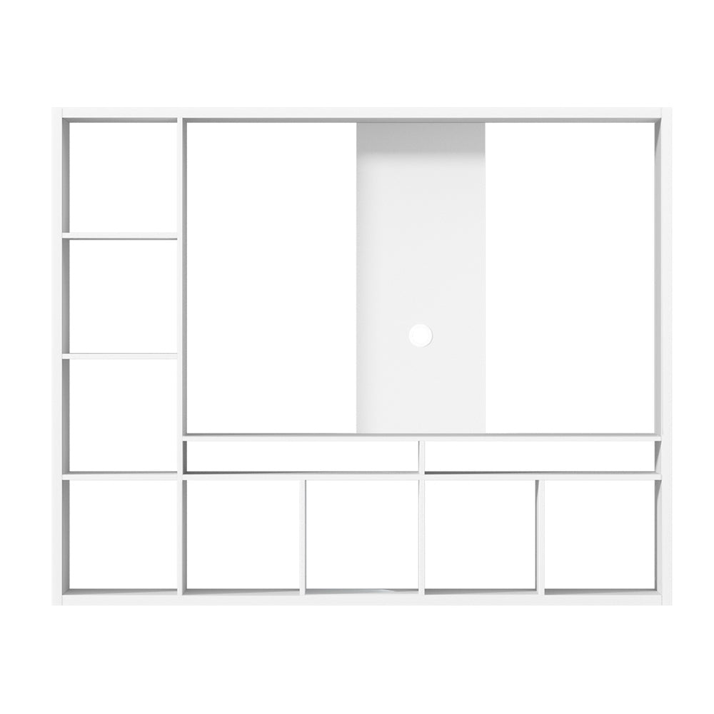 Entertainment Center Unit TV Stand TV Cabinet Open Shelves 183CM White - Furniture > Living Room > TV Units - Rivercity House & Home Co. (ABN 18 642 972 209) - Affordable Modern Furniture Australia