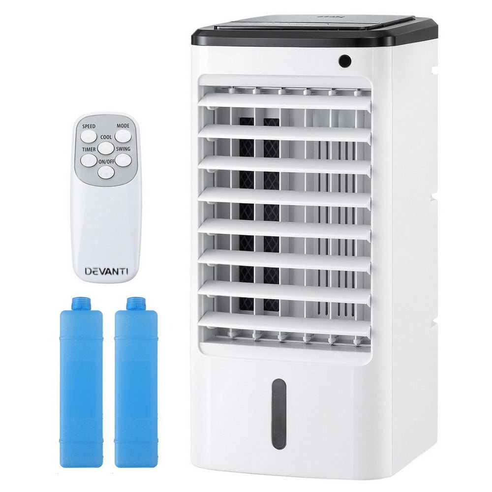 Evaporative Air Cooler Conditioner w/ Remote 4L - Appliances > Air Conditioners > Evaporative Coolers - Rivercity House & Home Co. (ABN 18 642 972 209) - Affordable Modern Furniture Australia