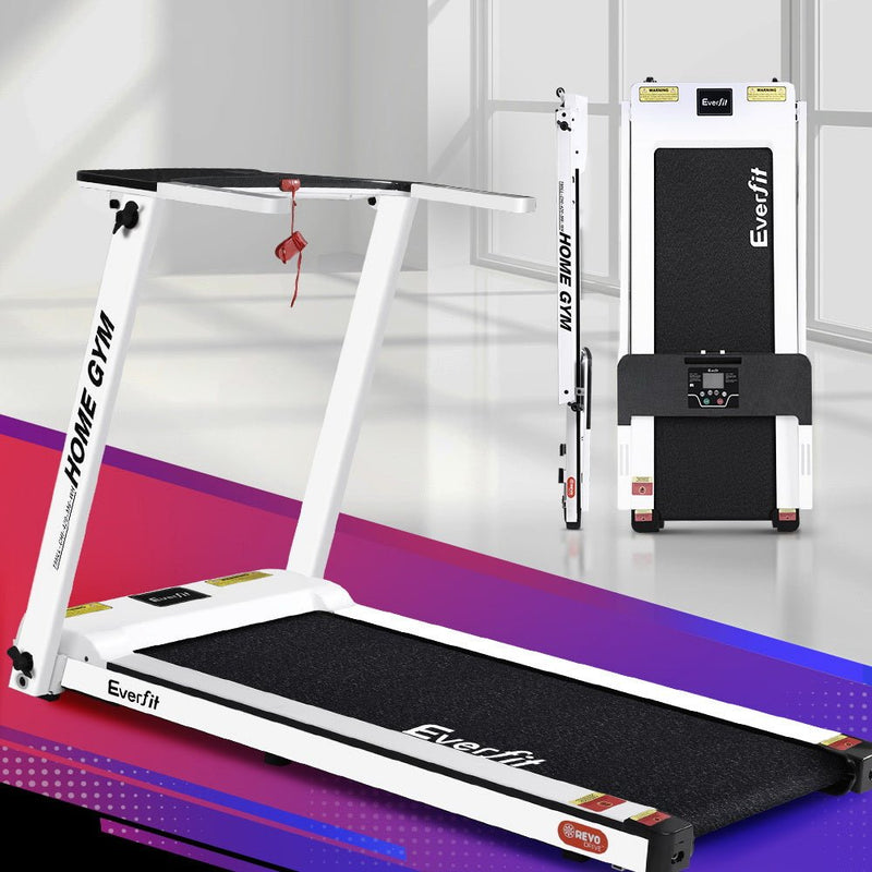 Everfit Treadmill Electric Home Gym Fitness Excercise Fully Foldable 420mm White - Rivercity House & Home Co. (ABN 18 642 972 209) - Affordable Modern Furniture Australia