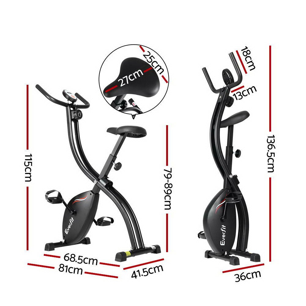 Exercise Bike X - Bike Folding Magnetic Bicycle Cycling Flywheel Fitness Machine - Rivercity House & Home Co. (ABN 18 642 972 209) - Affordable Modern Furniture Australia