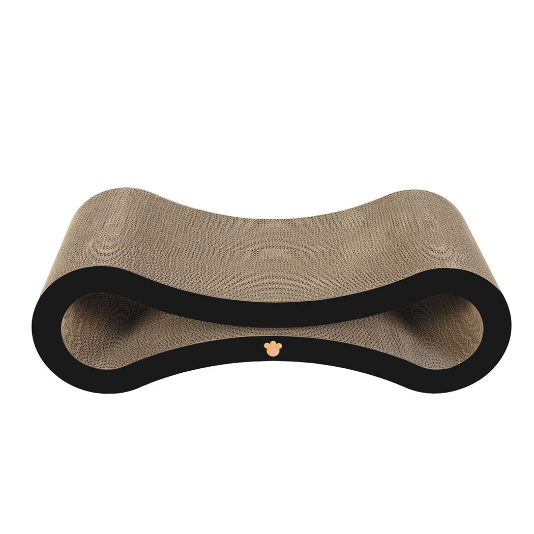 Extra - Large Cat Scratcher Board Bed with Catnip - Black and Brown - Rivercity House & Home Co. (ABN 18 642 972 209) - Affordable Modern Furniture Australia