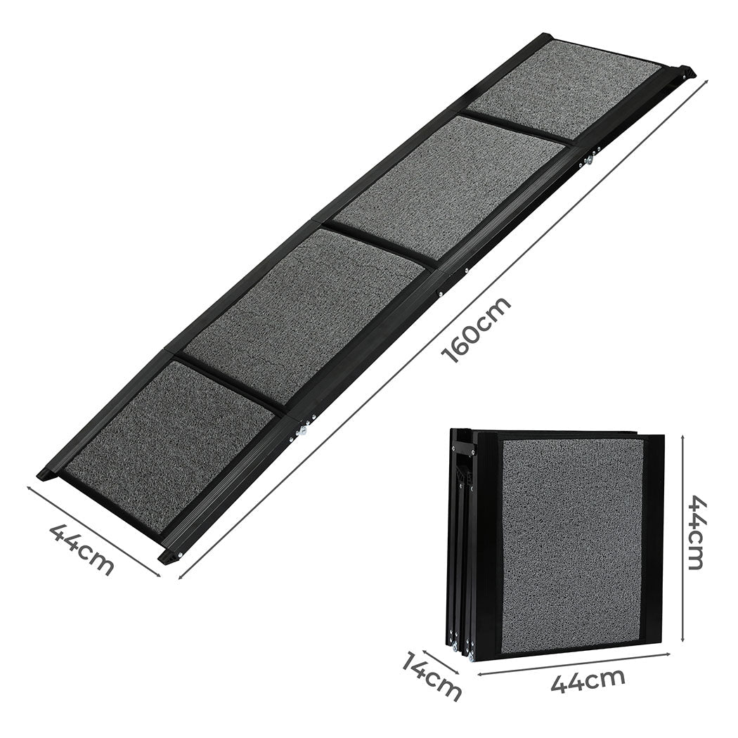 Extra - Long Foldable Dog Ramp 100kg Capacity - Grey - Rivercity House & Home Co. (ABN 18 642 972 209) - Affordable Modern Furniture Australia