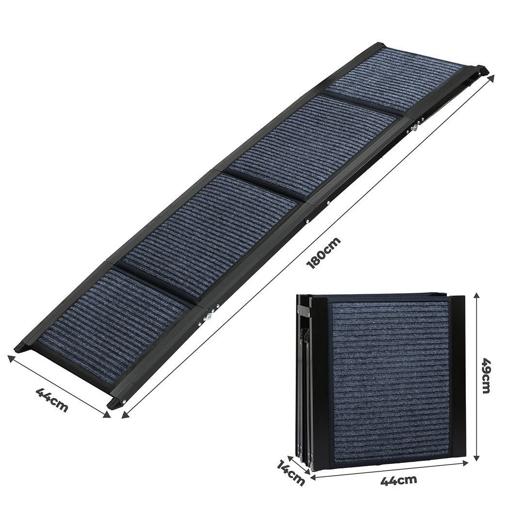 Extra - Long Foldable Dog Ramp with Anti - Slip Surface - Navy - Rivercity House & Home Co. (ABN 18 642 972 209) - Affordable Modern Furniture Australia