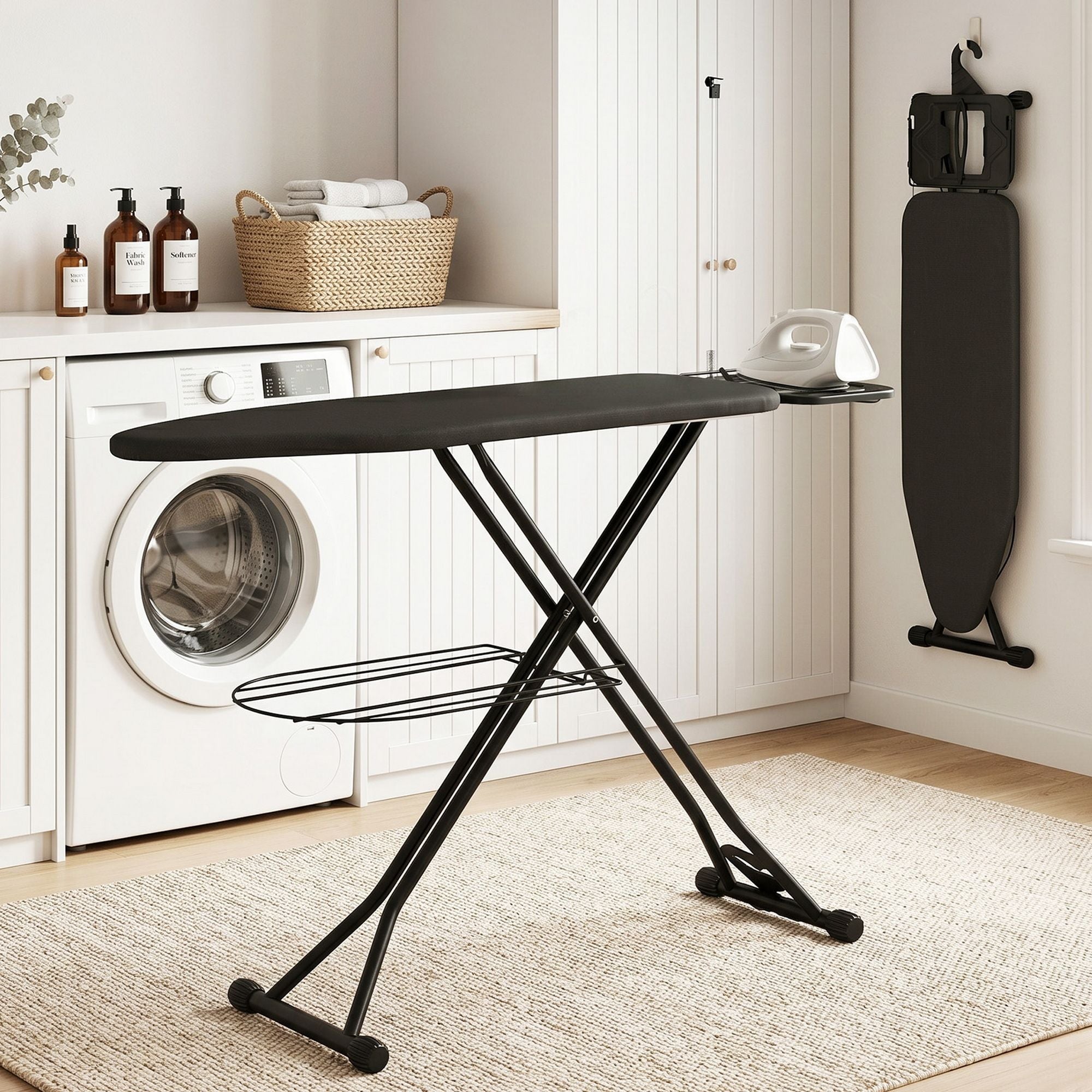Foldable Ironing Board with Iron Rest Ironing Board for Laundry Room - Appliances > Washers, Dryers & Irons > Irons & Ironing Systems - Rivercity House & Home Co. (ABN 18 642 972 209) - Affordable Modern Furniture Australia