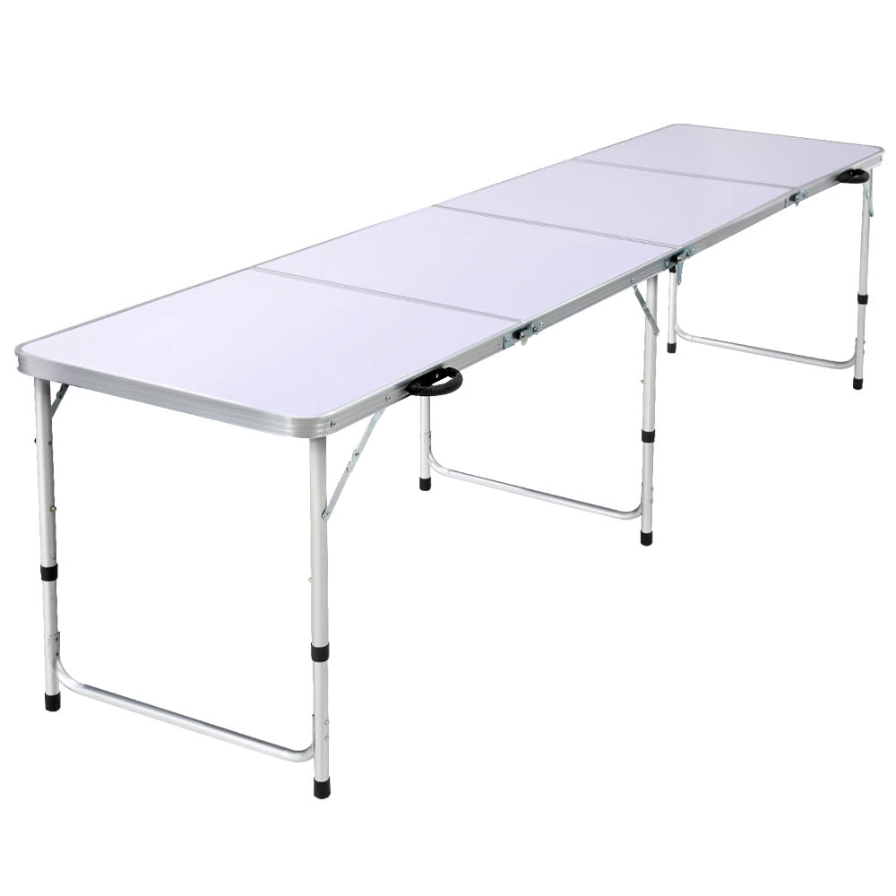 Folding Camping Table Portable Family Picnic Garden 240CM - Outdoor > Camping - Rivercity House & Home Co. (ABN 18 642 972 209) - Affordable Modern Furniture Australia