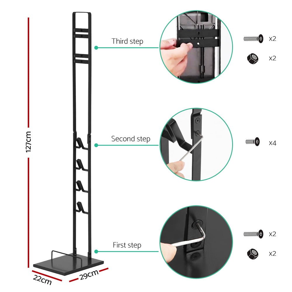 Freestanding Dyson Vacuum Cleaner Stand for V6 7 8 10 11 Black - Appliances > Vacuum Cleaners > Vacuum Cleaner Accessories - Rivercity House & Home Co. (ABN 18 642 972 209) - Affordable Modern Furniture Australia