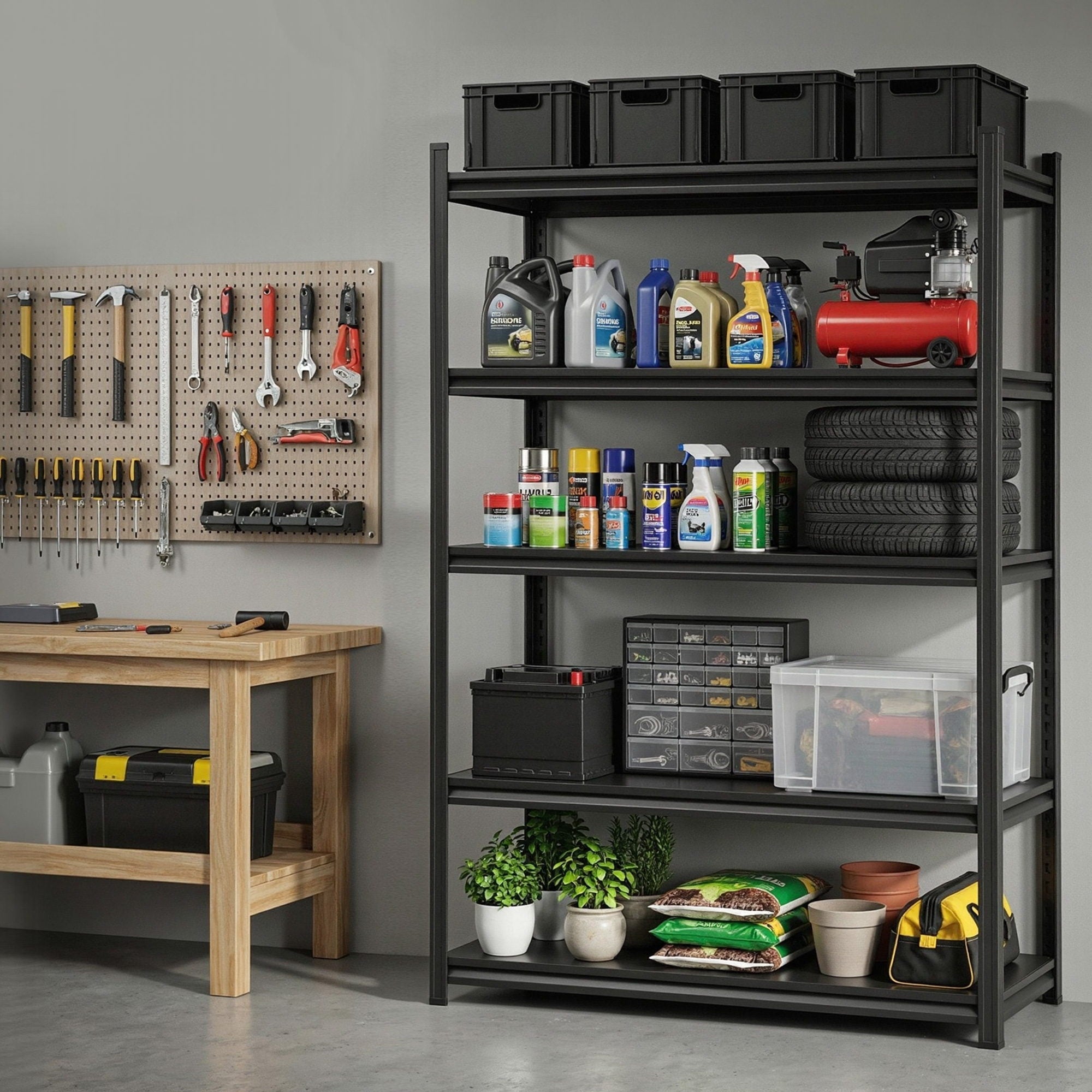 Garage Shelving 1.8X1.2m Warehouse Rack Storage Shelves Workshop Racks Steel - Tools > Tools Storage > Wall Storage Racks - Rivercity House & Home Co. (ABN 18 642 972 209) - Affordable Modern Furniture Australia