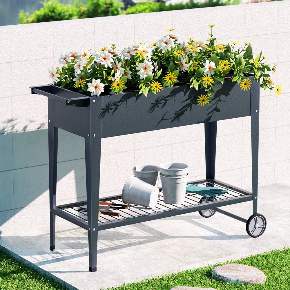 Garden Bed Elevated 100X40X80cm Planter Box Raised Container Herb - Home & Garden > Garden Beds > Garden Beds & Planters - Rivercity House & Home Co. (ABN 18 642 972 209) - Affordable Modern Furniture Australia