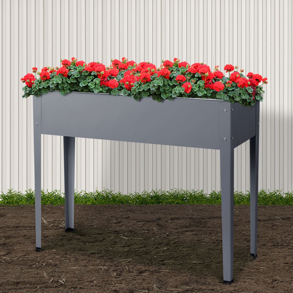 Garden Bed Elevated 100X80X30cm Planter Box Container Galvanised - Home & Garden > Garden Beds > Garden Beds & Planters - Rivercity House & Home Co. (ABN 18 642 972 209) - Affordable Modern Furniture Australia
