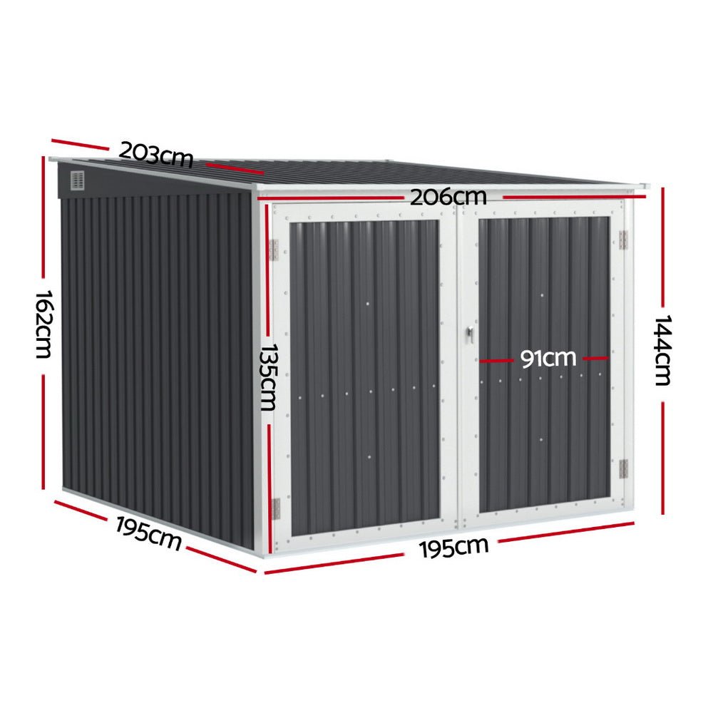 Garden Shed Sheds Outdoor Storage 2.06x2.03M Tool Workshop House Shelter - Home & Garden > Storage > Sheds - Rivercity House & Home Co. (ABN 18 642 972 209) - Affordable Modern Furniture Australia