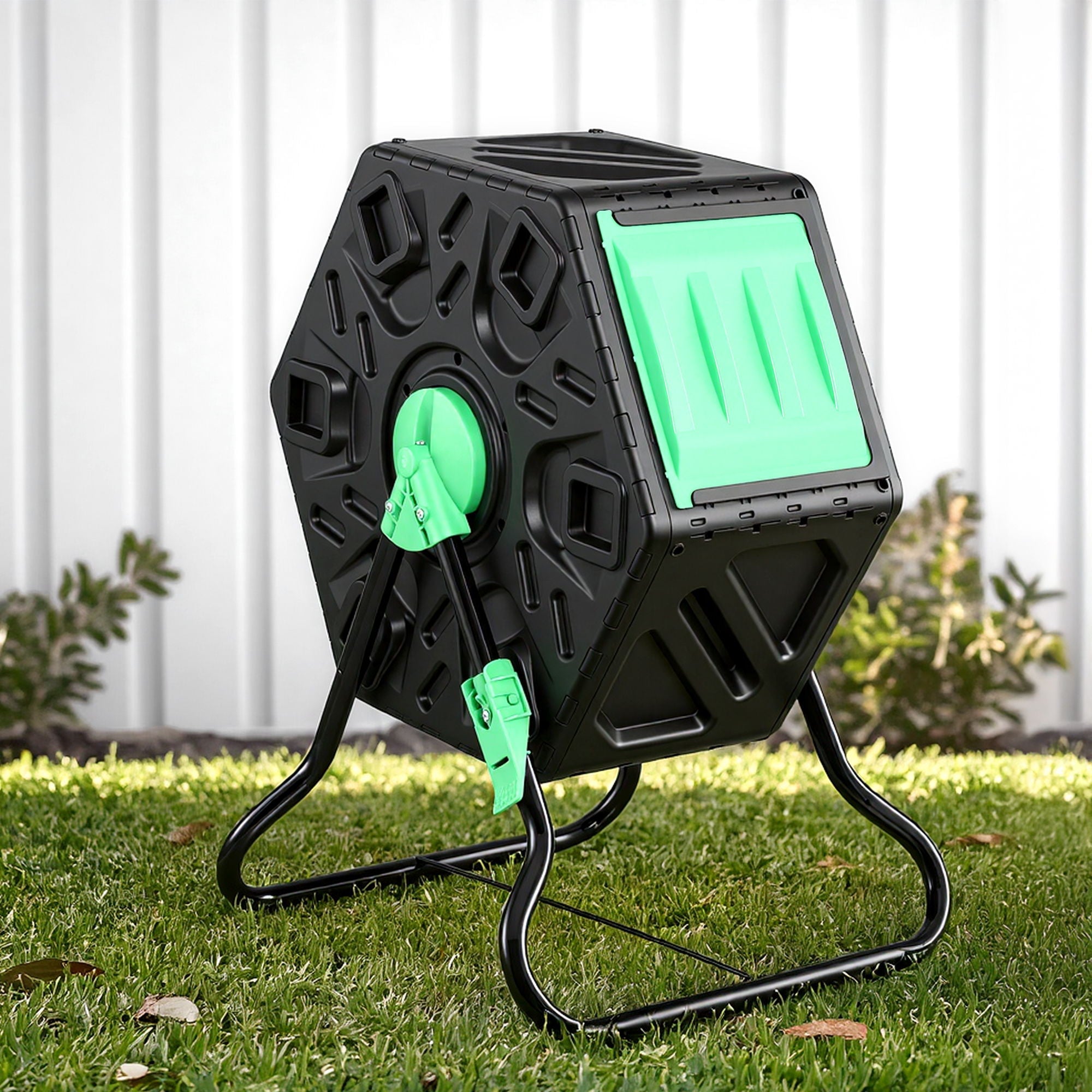 Gardeon Compost Bin 65L Composter Tumbler Rotating Outdoor With Sliding Door - Home & Garden > Garden Tools > Gardening Accessories - Rivercity House & Home Co. (ABN 18 642 972 209) - Affordable Modern Furniture Australia
