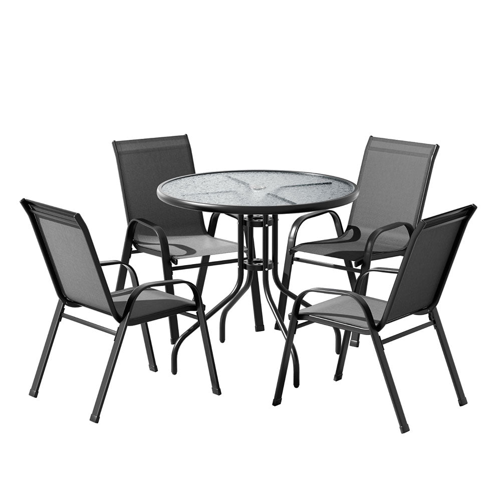 Gardeon Outdoor Dining Set Table and Chairs Patio Garden Furniture Bistro Set - Furniture > Outdoor > Outdoor Dining Sets - Rivercity House & Home Co. (ABN 18 642 972 209) - Affordable Modern Furniture Australia