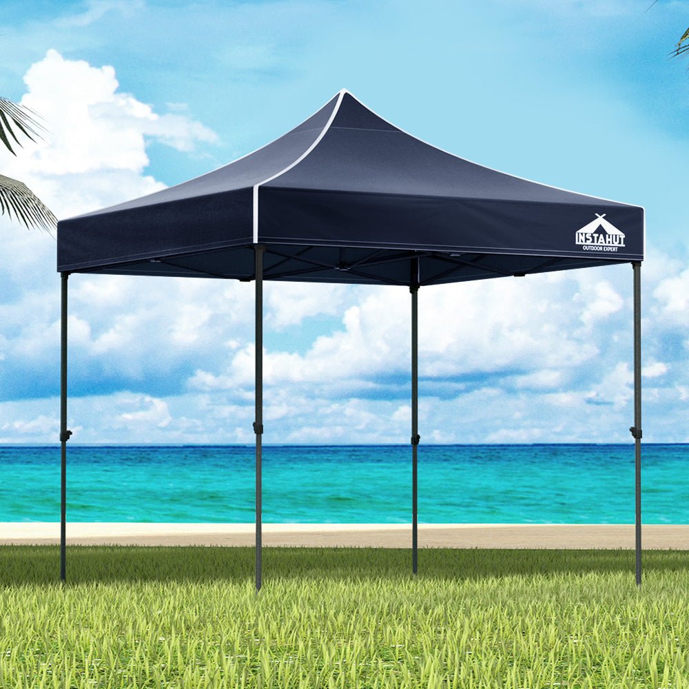 Gazebo Pop Up Marquee 3x3m Folding Tent Wedding Outdoor Camping Canopy Gazebos Shade Navy - Home & Garden > Shading > Canopies & Gazebos - Rivercity House & Home Co. (ABN 18 642 972 209) - Affordable Modern Furniture Australia