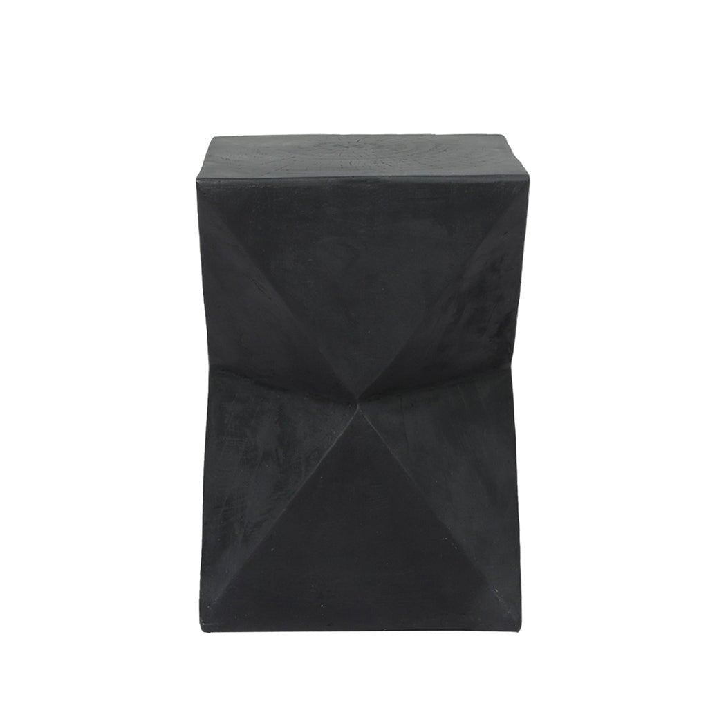 Geometric Terrazzo Side Table - Black - Rivercity House & Home Co. (ABN 18 642 972 209) - Affordable Modern Furniture Australia