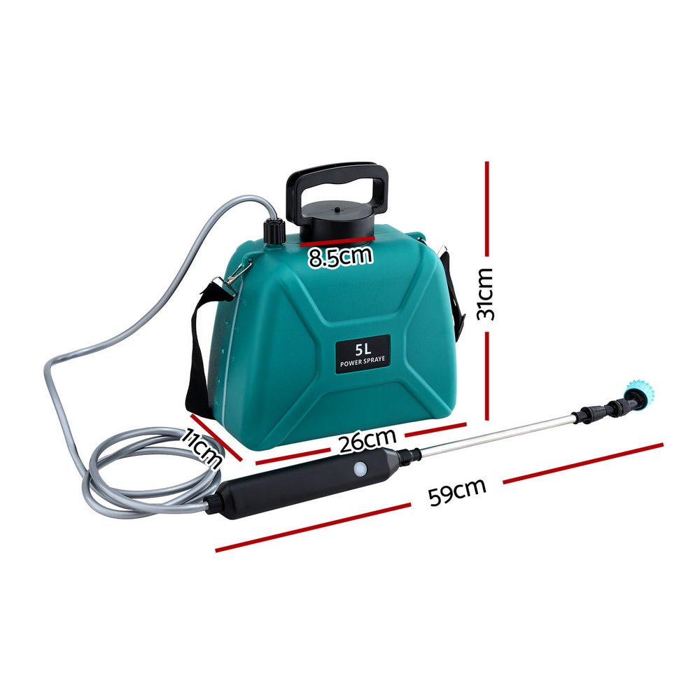 Giantz Weed Sprayer Garden Sprayer USB Charging Electric Shoulder Sprayer 5L - Home & Garden > Garden Tools > Herbicides - Rivercity House & Home Co. (ABN 18 642 972 209) - Affordable Modern Furniture Australia