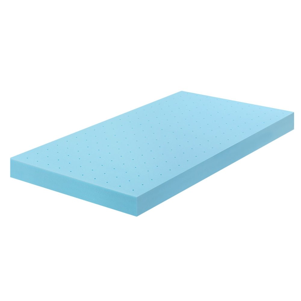 Giselle 12cm Memory Foam Mattress Topper Ventilated Cool Gel Bamboo Cover Single - Furniture > Mattresses > Mattress Toppers - Rivercity House & Home Co. (ABN 18 642 972 209) - Affordable Modern Furniture Australia