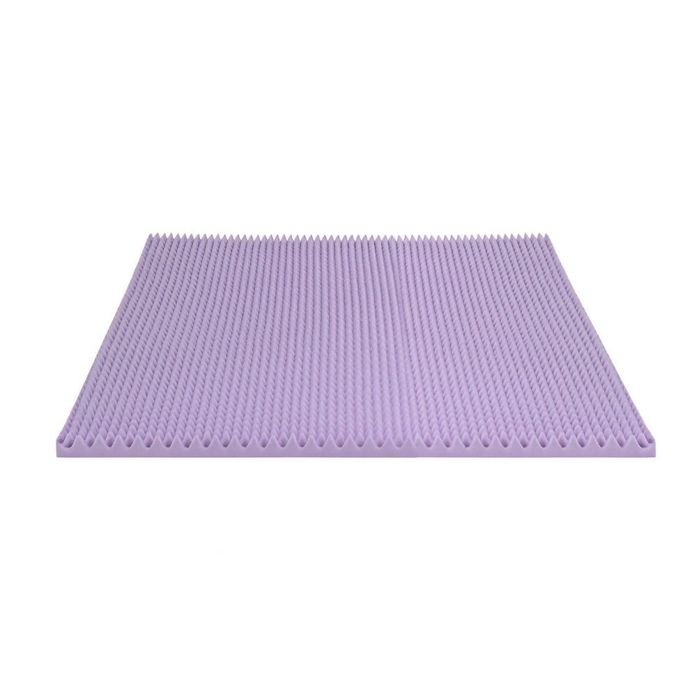 Giselle 5cm Memory Foam Mattress Topper Lavender Infused Egg Crate Pad Mat King - Furniture > Mattresses > Mattress Toppers - Rivercity House & Home Co. (ABN 18 642 972 209) - Affordable Modern Furniture Australia