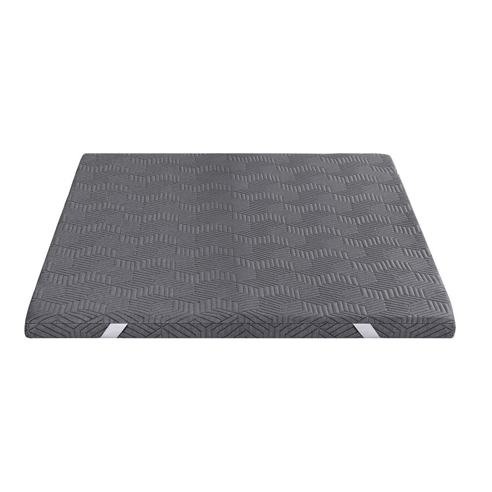 Giselle 8cm Memory Foam Mattress Topper Gel Dual Layer Foam Bamboo Double - Furniture > Mattresses > Mattress Toppers - Rivercity House & Home Co. (ABN 18 642 972 209) - Affordable Modern Furniture Australia
