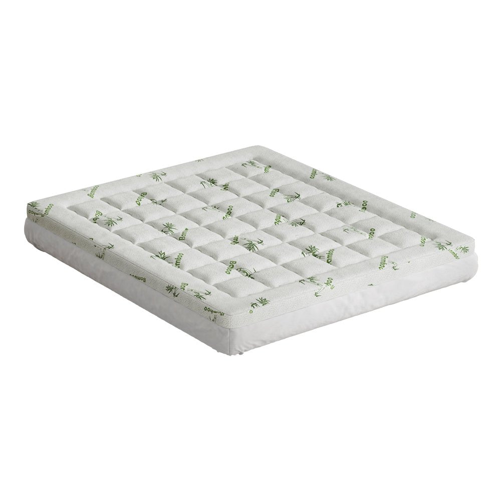 Giselle Bedding Mattress Topper Pillowtop Bamboo 7.5cm King - Furniture > Mattresses > Mattress Toppers - Rivercity House & Home Co. (ABN 18 642 972 209) - Affordable Modern Furniture Australia