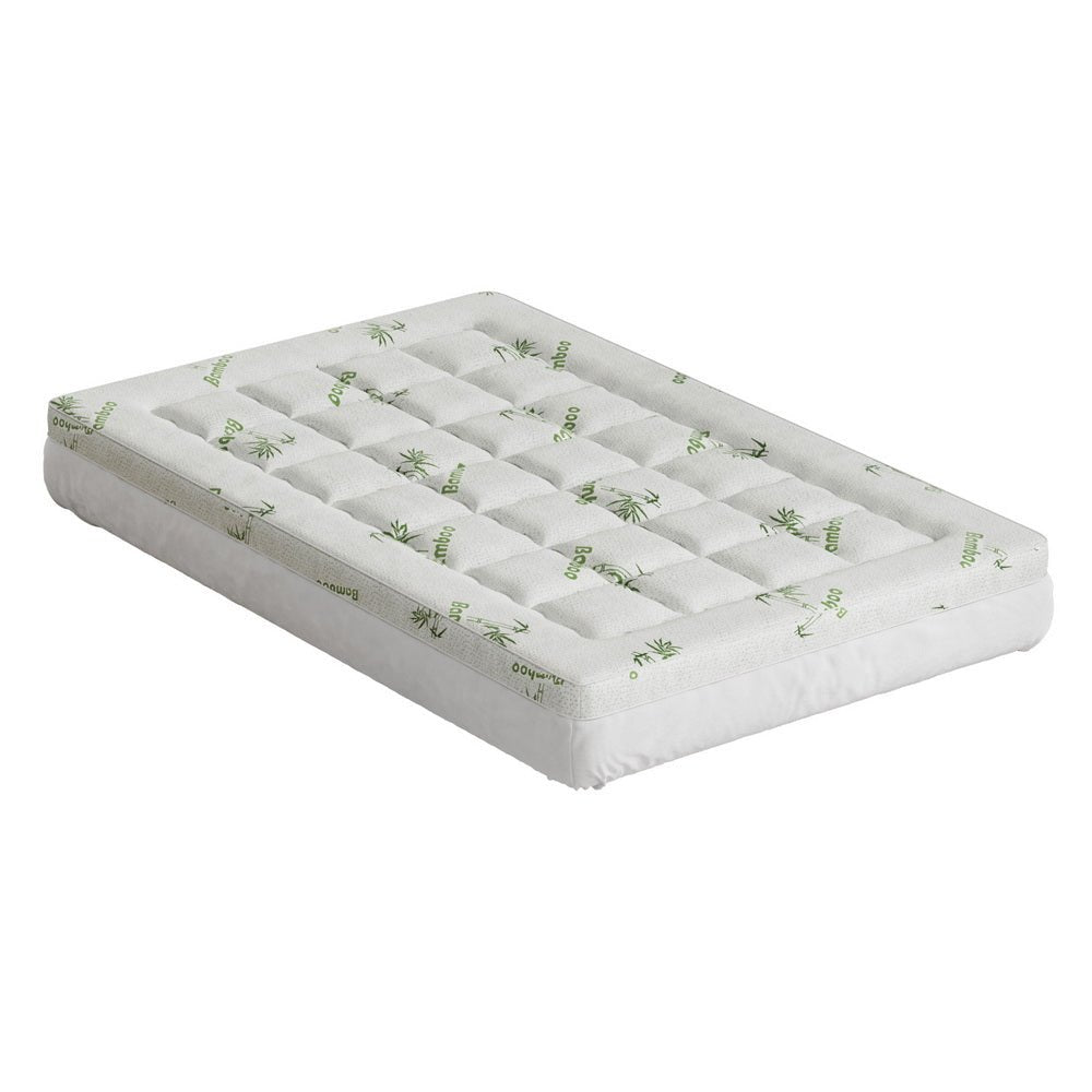 Giselle Bedding Mattress Topper Pillowtop Bamboo 7.5cm King Single - Furniture > Mattresses > Mattress Toppers - Rivercity House & Home Co. (ABN 18 642 972 209) - Affordable Modern Furniture Australia