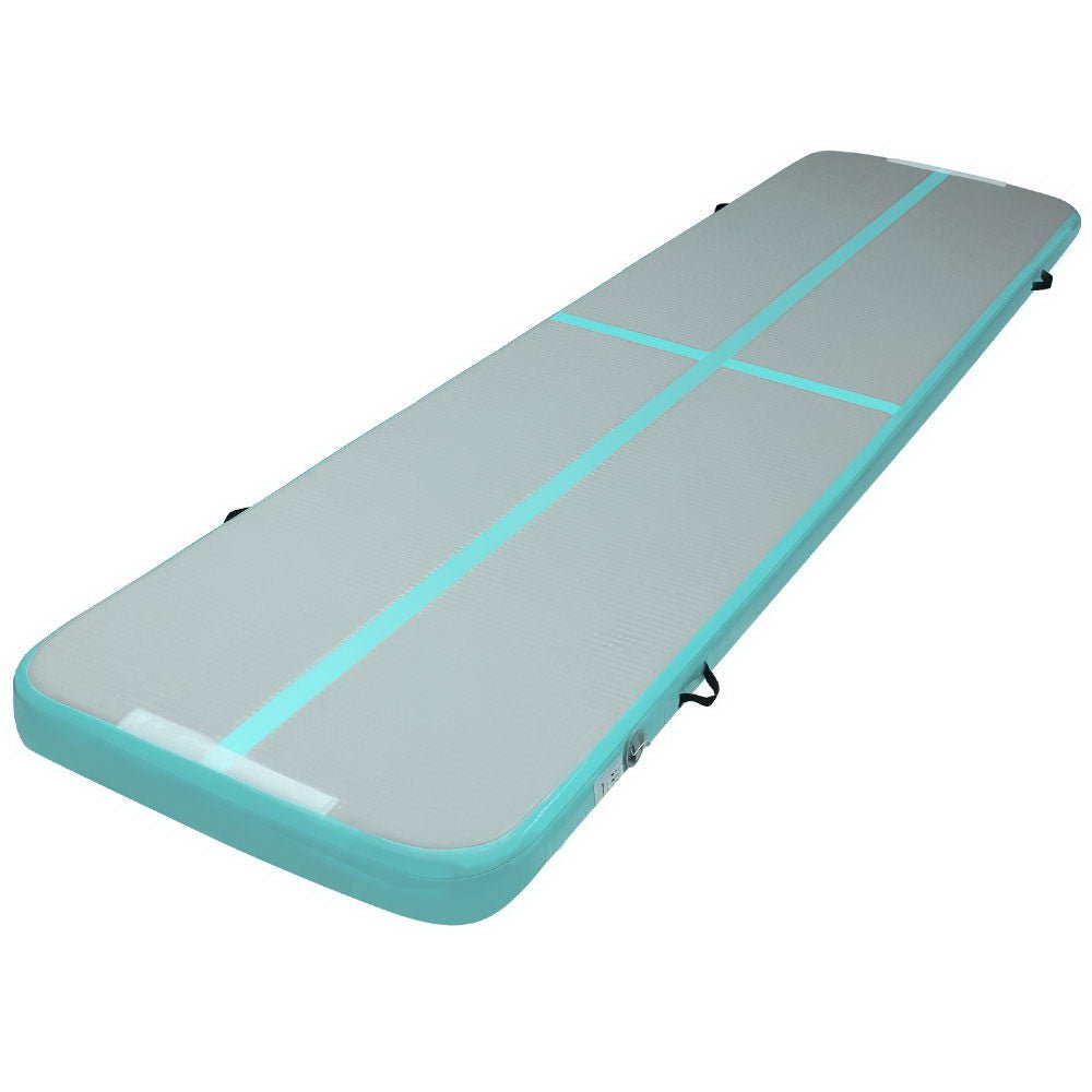 GoFun 4X1M Inflatable Air Track Mat Green - Rivercity House & Home Co. (ABN 18 642 972 209) - Affordable Modern Furniture Australia