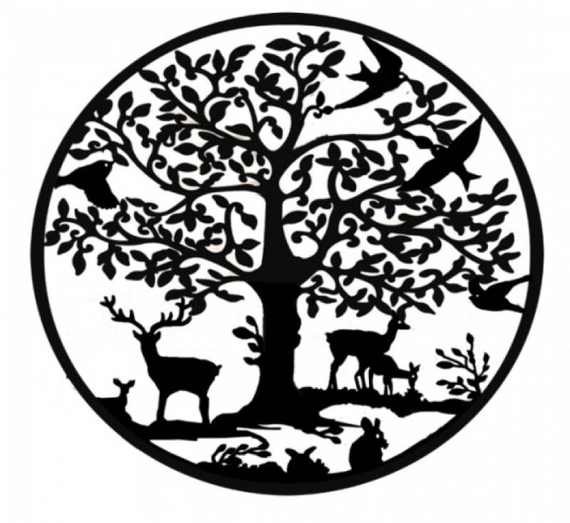 Grazing Deer Metal Wall Art 60cm - Black - Baby & Kids > Baby & Kid's Toys > Outdoor Play Equipment - Rivercity House & Home Co. (ABN 18 642 972 209) - Affordable Modern Furniture Australia