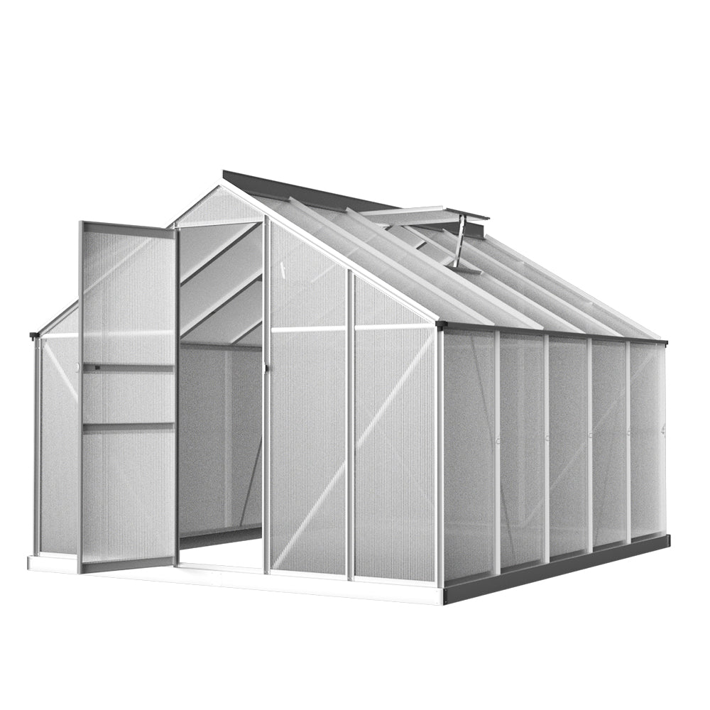 Greenhouse Aluminium Polycarbonate Green House Garden Shed 3x2.5M - Home & Garden > Green Houses - Rivercity House & Home Co. (ABN 18 642 972 209) - Affordable Modern Furniture Australia