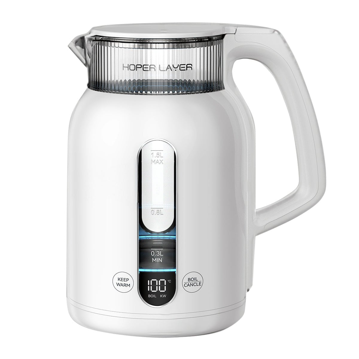Hoper Layer Insulation Electric Kettle 1.5L 1500W Water Boiler K15 - G1 - Appliances > Kitchen Appliances > Kettles - Rivercity House & Home Co. (ABN 18 642 972 209) - Affordable Modern Furniture Australia