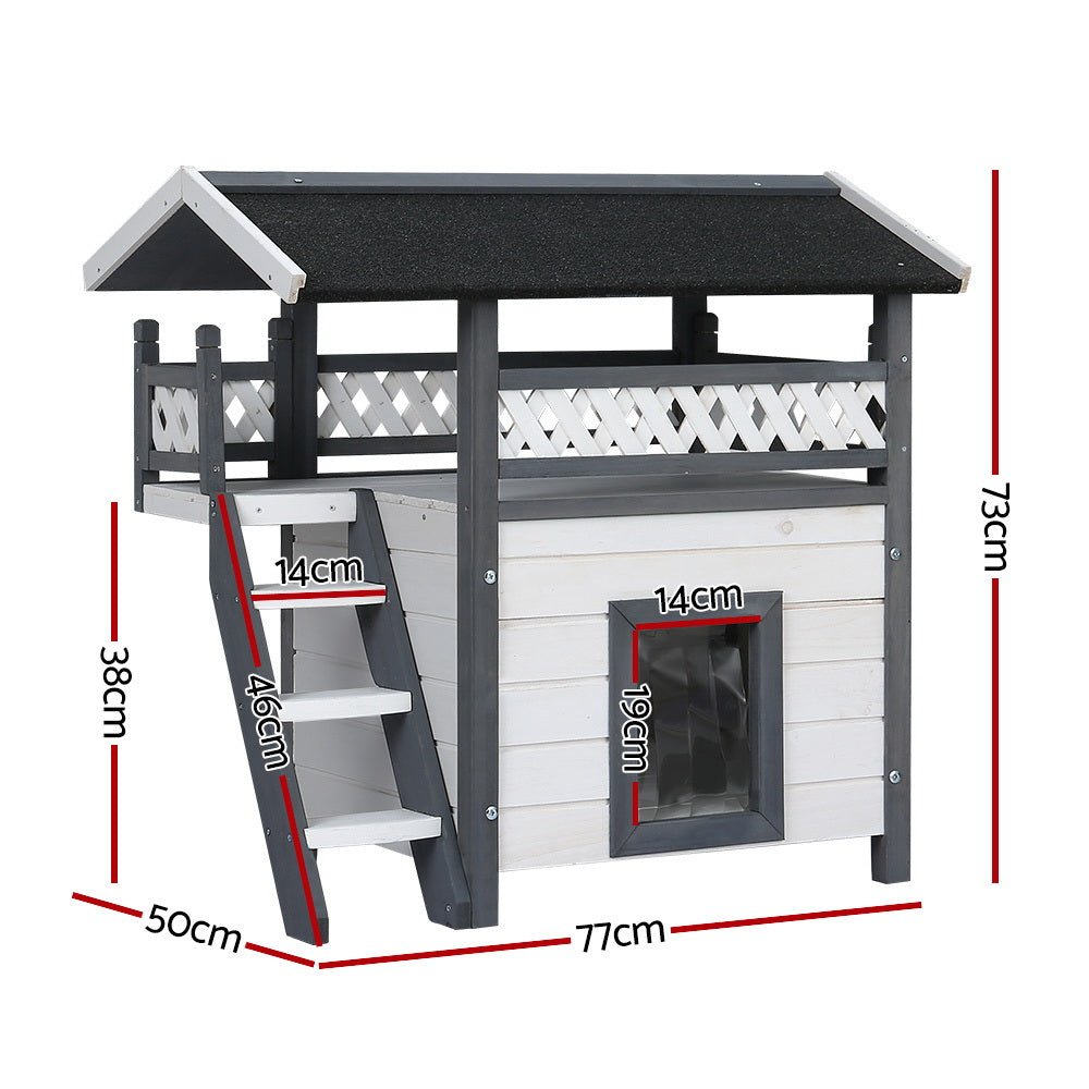 House Shelter Outdoor Wooden Small Dog Pet Houses Kennel - Pet Care > Coops & Hutches - Rivercity House & Home Co. (ABN 18 642 972 209) - Affordable Modern Furniture Australia